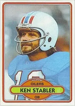 1980 Topps #65 - Ken Stabler - Houston Oilers