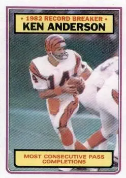 1983 Topps #1 - Ken Anderson - Cincinnati Bengals