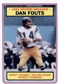 1983 Topps #3 - Dan Fouts - San Diego Chargers