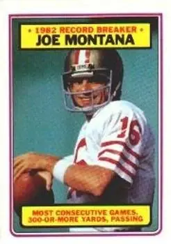 1983 Topps #4 - Joe Montana - San Francisco 49ers