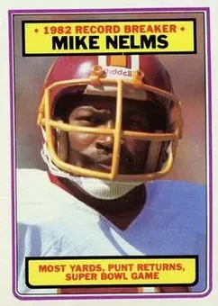 1983 Topps #6 - Mike Nelms - Washington Redskins