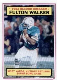 1983 Topps #9 - Fulton Walker - Miami Dolphins