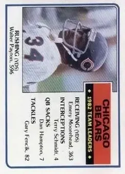 1983 Topps #28 - Walter Payton - Chicago Bears