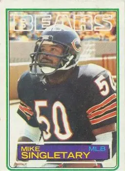 1983 Topps #38 - Mike Singletary - Chicago Bears
