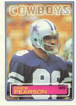 1983 Topps #51 - Drew Pearson - Dallas Cowboys