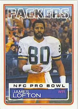 1983 Topps #83 - James Lofton - Green Bay Packers