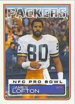 1983 Topps #83 - James Lofton - Green Bay Packers