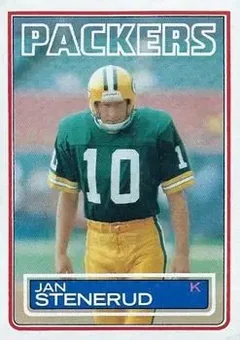 1983 Topps #85 - Jan Stenerud - Green Bay Packers