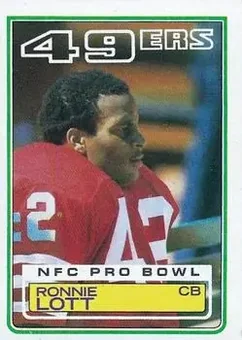 1983 Topps #168 - Ronnie Lott - San Francisco 49ers