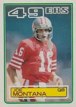 1983 Topps #169 - Joe Montana - San Francisco 49ers