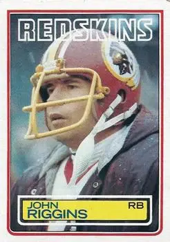 1983 Topps #198 - John Riggins - Washington Redskins