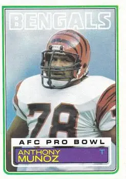 1983 Topps #240 - Anthony Munoz - Cincinnati Bengals