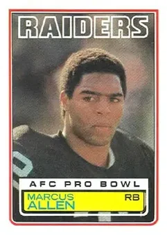 1983 Topps #294 - Marcus Allen - Los Angeles Raiders