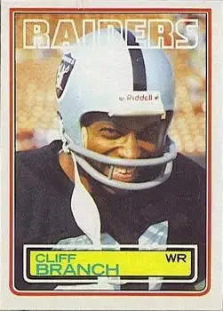 1983 Topps #297 - Cliff Branch - Los Angeles Raiders