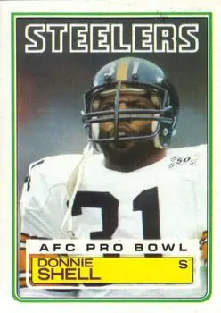1983 Topps #365 - Donnie Shell - Pittsburgh Steelers