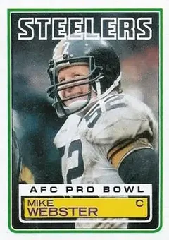 1983 Topps #368 - Mike Webster - Pittsburgh Steelers
