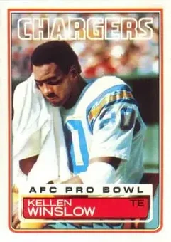1983 Topps #382 - Kellen Winslow Sr. (b.1957 TE) - San Diego Chargers