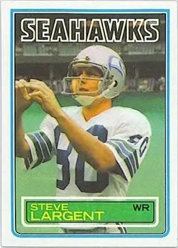 1983 Topps #389 - Steve Largent - Seattle Seahawks