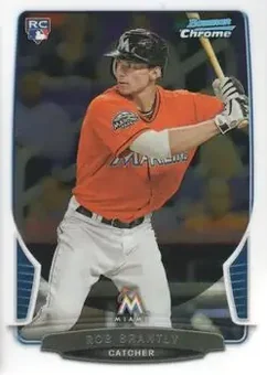 2013 Bowman Chrome #4 - Rob Brantly - Miami Marlins