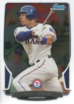 2013 Bowman Chrome #5 - Elvis Andrus - Texas Rangers - Front