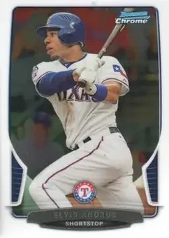 2013 Bowman Chrome #5 - Elvis Andrus - Texas Rangers