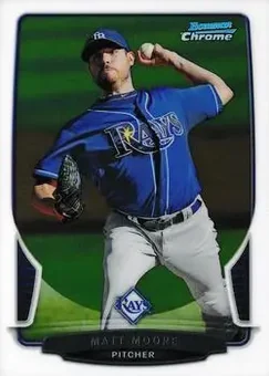 2013 Bowman Chrome #6 - Matt Moore - Tampa Bay Rays