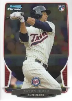 2013 Bowman Chrome #9 - Aaron Hicks - Minnesota Twins - Front