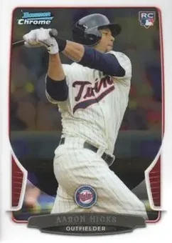 2013 Bowman Chrome #9 - Aaron Hicks - Minnesota Twins