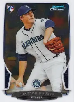 2013 Bowman Chrome #10 - Brandon Maurer - Seattle Mariners - Front