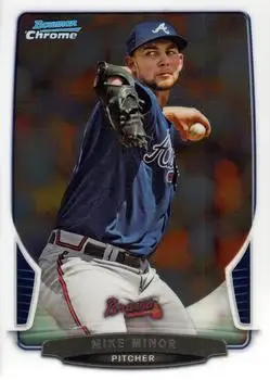 2013 Bowman Chrome #13 - Mike Minor - Atlanta Braves - Front
