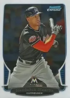 2013 Bowman Chrome #18 - Giancarlo Stanton - Miami Marlins