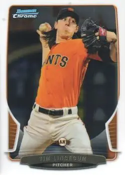 2013 Bowman Chrome #20 - Tim Lincecum - San Francisco Giants - Front