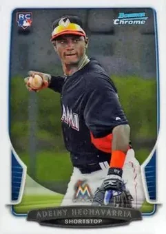 2013 Bowman Chrome #23 - Adeiny Hechavarria - Miami Marlins