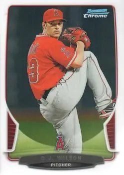 2013 Bowman Chrome #26 - C.J. Wilson - Los Angeles Angels - Front