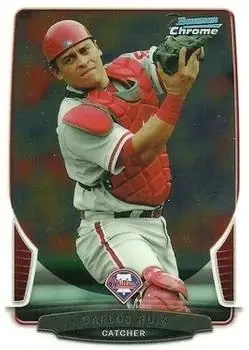 2013 Bowman Chrome #29 - Carlos Ruiz - Philadelphia Phillies - Front