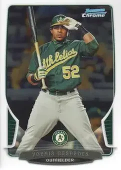 2013 Bowman Chrome #34 - Yoenis Cespedes - Oakland Athletics