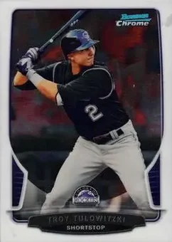 2013 Bowman Chrome #36 - Troy Tulowitzki - Colorado Rockies