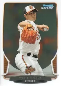 2013 Bowman Chrome #37 - Wei-Yin Chen - Baltimore Orioles