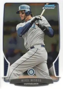 2013 Bowman Chrome #43 - Mike Morse - Seattle Mariners - Front