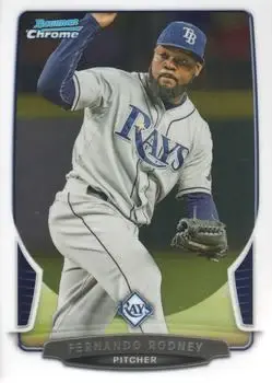 2013 Bowman Chrome #51 - Fernando Rodney - Tampa Bay Rays - Front