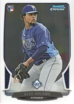 2013 Bowman Chrome #54 - Alex Colome - Tampa Bay Rays - Front