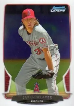 2013 Bowman Chrome #63 - Jered Weaver - Los Angeles Angels - Front