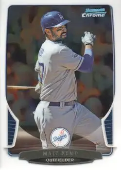 2013 Bowman Chrome #66 - Matt Kemp - Los Angeles Dodgers - Front