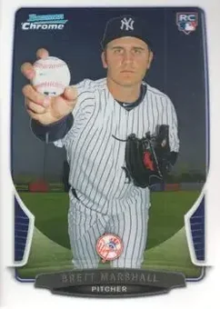 2013 Bowman Chrome #68 - Brett Marshall - New York Yankees