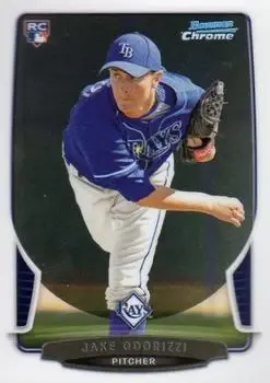 2013 Bowman Chrome #76 - Jake Odorizzi - Tampa Bay Rays - Front
