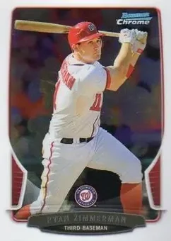 2013 Bowman Chrome #80 - Ryan Zimmerman - Washington Nationals