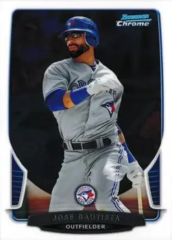 2013 Bowman Chrome #90 - Jose Bautista - Toronto Blue Jays - Front