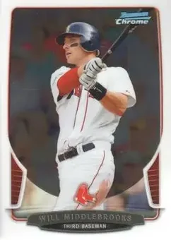 2013 Bowman Chrome #91 - Will Middlebrooks - Boston Red Sox