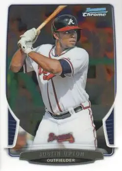 2013 Bowman Chrome #96 - Justin Upton - Atlanta Braves - Front