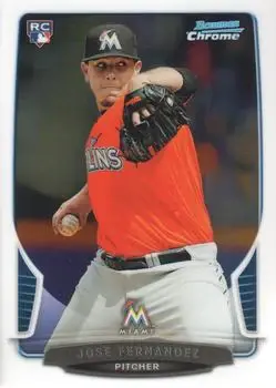 2013 Bowman Chrome #103 - Jose Fernandez - Miami Marlins - Front
